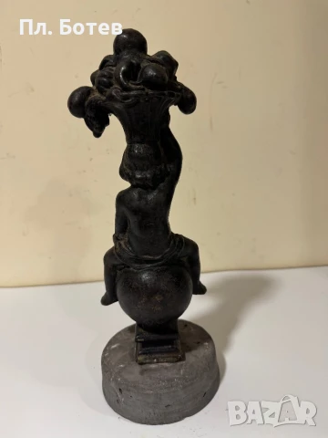 Стара чугунена фигура/скулптура, снимка 5 - Други ценни предмети - 51409004