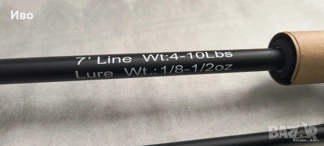 Топ преносима ултралайт въдица с 4 секции-180 см., снимка 4 - Въдици - 53862296