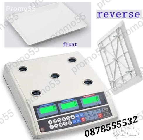 Електронна везна  до 40кг. c инксова платформа Електронен кантар, снимка 7 - Везни - 44696987