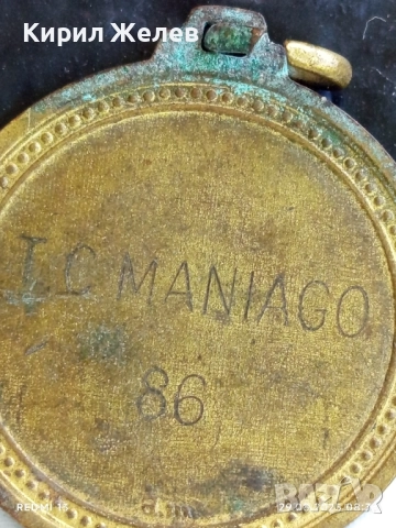 Рядък медал тема ТЕНИС НА КОРТ TC MANIAGO 86г. за КОЛЕКЦИОНЕРИ 25401, снимка 6 - Антикварни и старинни предмети - 51529898