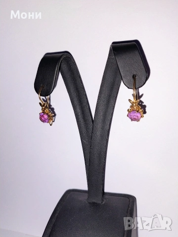 Руски Златни Обици , снимка 2 - Обеци - 53757733