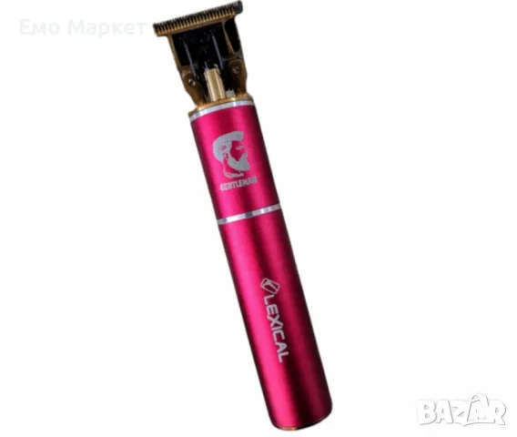 Акумулаторна машинка за подстригване за брада и коса Lexical LHC-5650, 5W, 1200mAh, Червен/Син, снимка 12 - Машинки за подстригване - 49393655