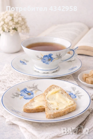 Винтидж порцеланов комплект Plankenhammer Floss Bavaria. (1930-те г.), снимка 2 - Антикварни и старинни предмети - 53821594
