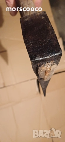 Рядък голям немски топор - 1700гр. , снимка 4 - Антикварни и старинни предмети - 53406448