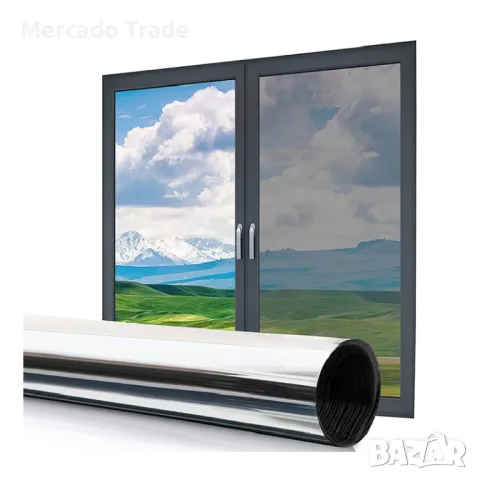 Огледално фолио с UV защита, За автомобили и сгради, 152см широчина, снимка 2 - Аксесоари и консумативи - 49723413