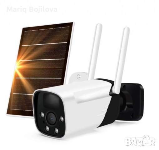 Камера с отделен соларен панел и датчик,4 диода,6MP,iCsee приложение