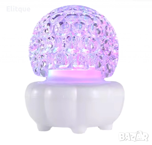 Коледна кристална въртяща се топка LED светлина, снимка 5 - Други - 52820245