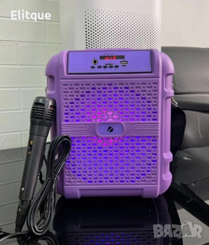 Безжична 8-инчова колонка,с микрофон,презрамка,поддържа USB/TF,добър звук