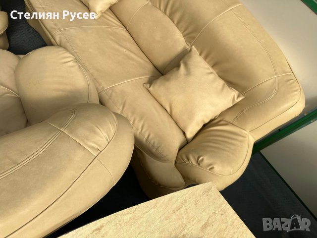 холов диван 3ка 210см +  2  фотьойла + 2 възглавници   / холна гарнитура  , снимка 3 - Дивани и мека мебел - 42368461