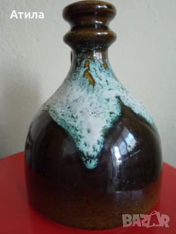 ваза немска керамика 20/16 см, снимка 2 - Антикварни и старинни предмети - 50872685