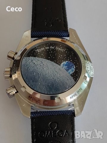 Omega Speedmaster Silver Snoopy 50th anniversary Edition chronograph , снимка 4 - Мъжки - 44225843