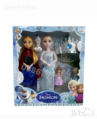 Голям Комплект кукли Елза и Анна с Олаф, 4бр кукли + Олаф Frozen, снимка 4 - Кукли - 47524391