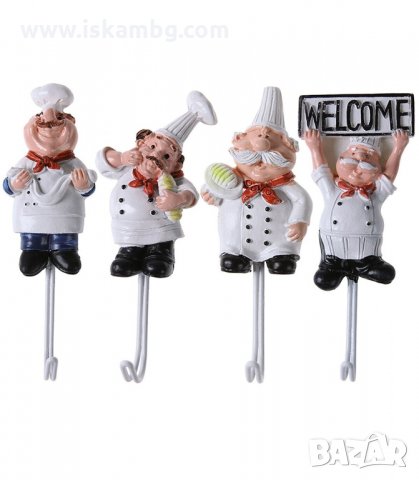 ЗАБАВНИ КУХНЕНСКИ ЗАКАЧАЛКИ, ФИГУРА НА ГОТВАЧ С КУКИЧКА - код 2945, снимка 6 - Други стоки за дома - 33906341