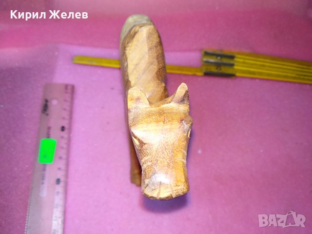 СТАРА ДЕКОРАТИВНА ДЪРВЕНА ФИГУРКА на КАМИЛА РЪЧНА ИЗАБОТКА За КОЛЕКЦИЯ УКРАСА 42843, снимка 12 - Статуетки - 44314272