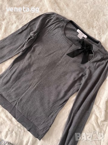 Дамска блузка S размер, блуза с дълъг ръкав Madmuasselle. Панделка, снимка 2 - Блузи с дълъг ръкав и пуловери - 39814894