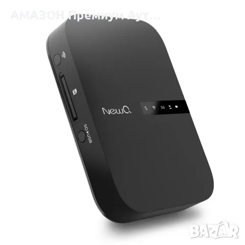 NewQ Filehub AC750 Travel WiFi Рутер,Преносим твърд диск/четец на SD карти/Безжичен достъп до HD, снимка 1