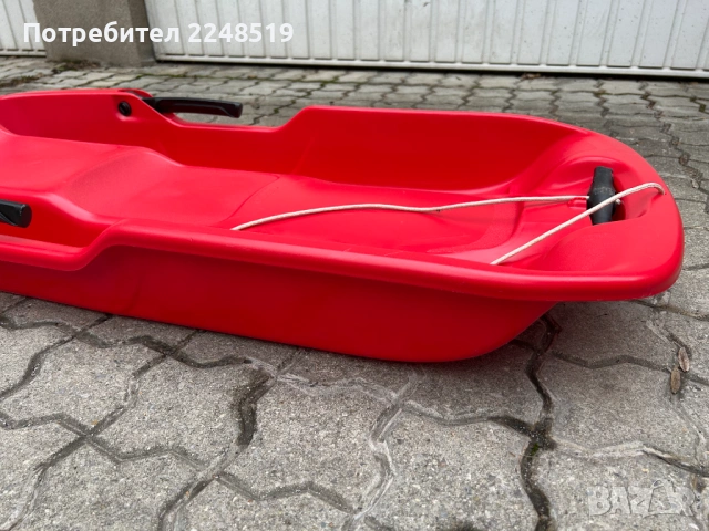 Шейна пластмасова с кормило и спирачки, снимка 2 - Зимни спортове - 53691547