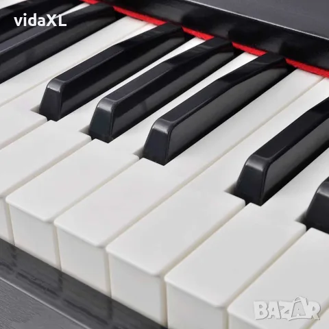 vidaXL Дигитално пиано с 88 клавиша и педали, борд от черен меламин, снимка 2 - Пиана - 56147675