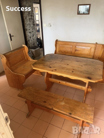 Чамова трапезария тип Бавария - комплект, снимка 3 - Бюфети - 55830496