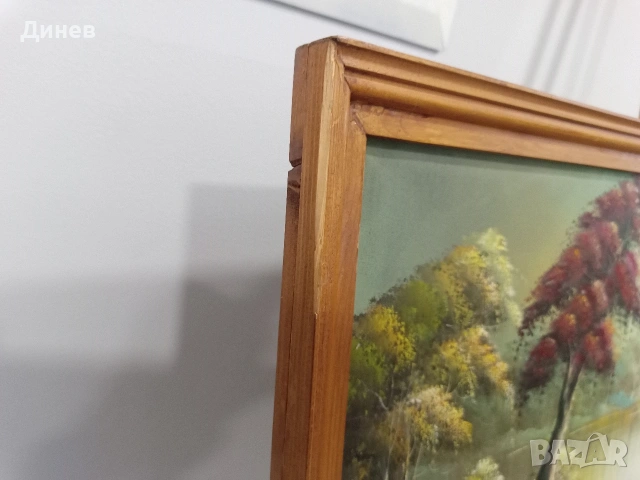 Големи маслени пейзажи (90x50 см) – Старинно излъчване!, снимка 10 - Декорация за дома - 53445361