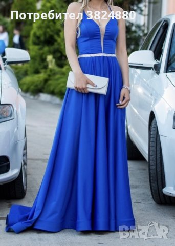 Абитуриентска рокля - цвят кралско синьо, снимка 2 - Рокли - 42014661