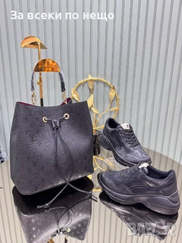 Louis Vuitton Комплект Дамски Маратонки и Дамска Чанта - Налични Различни Цветове И Модели Код SK407, снимка 6 - Маратонки - 52870907