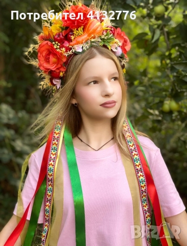 Диадема с цветя, снимка 8 - Аксесоари за коса - 50931218