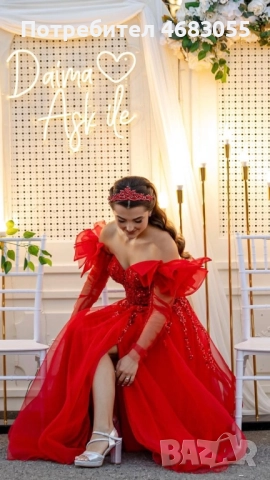 Червена рокля S/M – продажба и под наем