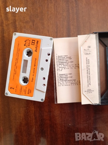 Оригинална касета Балкантон,Хора за духов оркестър, снимка 3 - Аудио касети - 53846224