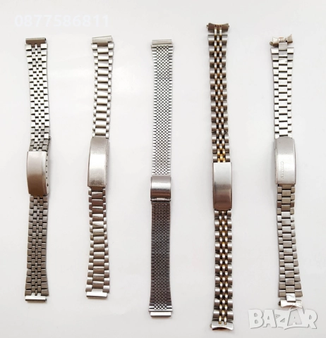 СТОМАНЕНА ВЕРИЖКА ЗА ДАМСКИ ЧАСОВНИК С ИЗВИТИ НАКРАЙНИЦИ.ВЕРИЖКИ ЗА ЧАСОВНИЦИ С ИЗВИТИ ПЛAСТИНИ, снимка 2 - Каишки за часовници - 51614514