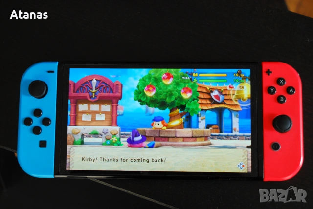 Nintendo Swich oled нинтендо + racing wheel pro deluxe super mario kart с няколко игри и кейс, снимка 10 - Nintendo конзоли - 53590437