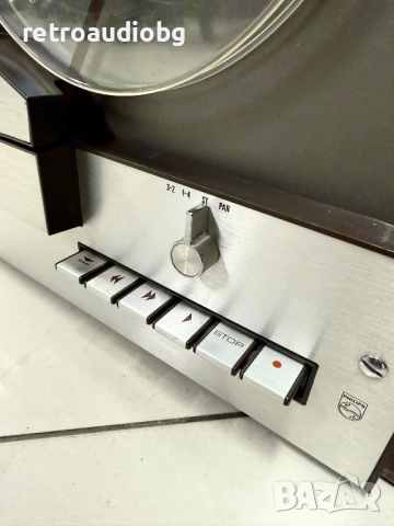 🔊Ретро ролков магнетофон PHILIPS 4404 + капак - след пълен рекап - напълно възстановен🔊, снимка 5 - Декове - 49941924