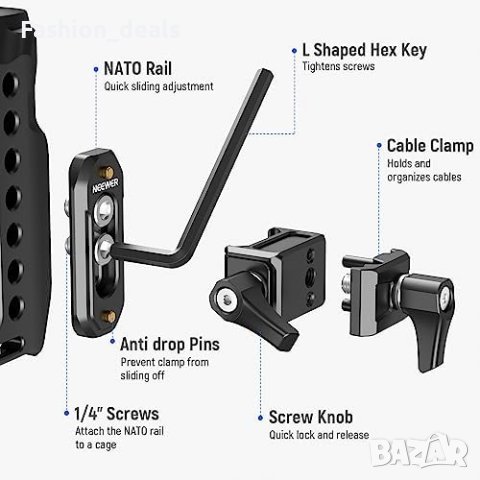 Нова HDMI кабелна регулируема скоба за клетка на камера , снимка 3 - Чанти, стативи, аксесоари - 41790034