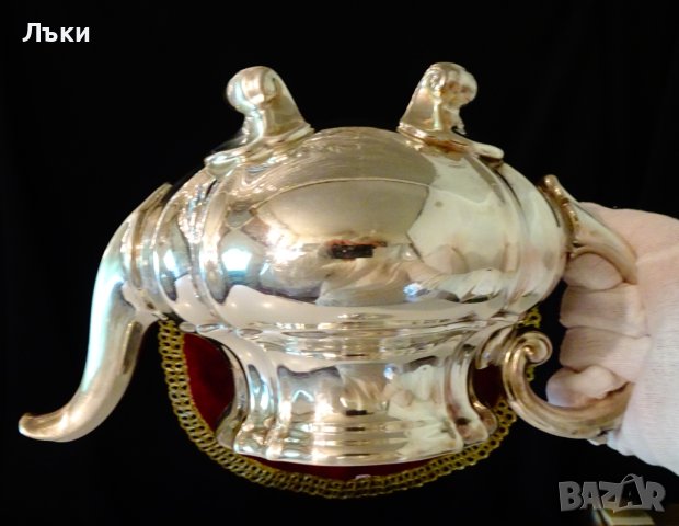 Чайник,кана WMF,посребрен порцелан,барок. , снимка 8 - Антикварни и старинни предмети - 41612080