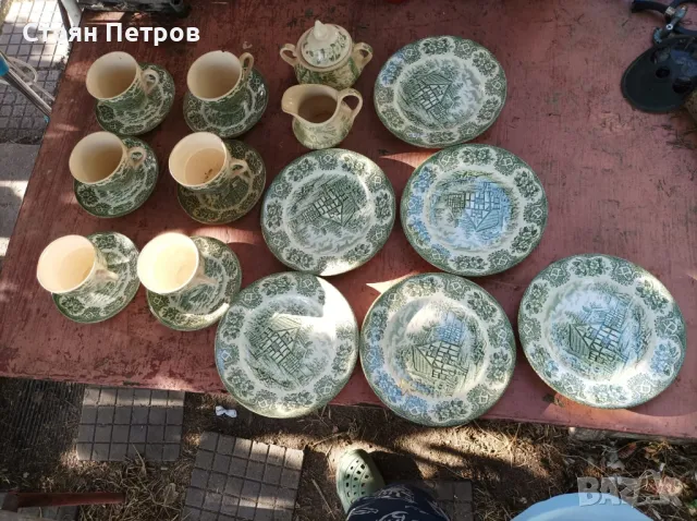 Сервиз Staffordshire underglaze 