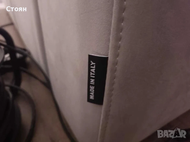 Италиански светло сив диван тройка от плат с функция сън, снимка 11 - Дивани и мека мебел - 52010382