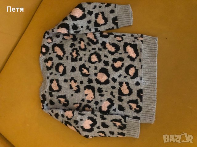Леопардов пуловер за момиче, снимка 3 - Детски пуловери и жилетки - 39459330