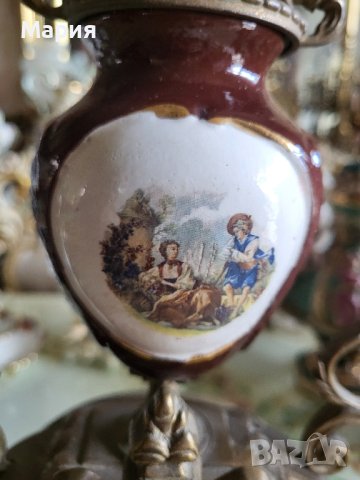 Часовник и два свещника 012, снимка 5 - Антикварни и старинни предмети - 44319038