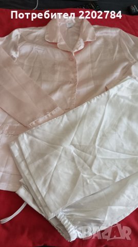 Дамски сатенени пижами,пижама., снимка 1