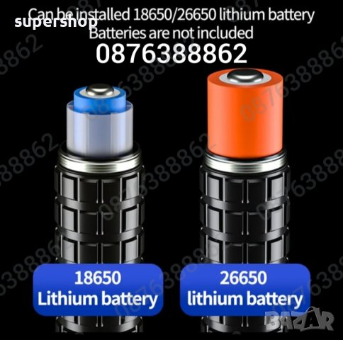 ПРОМО!Мощен лед фенер 900000 лумен POLICE,USB,акумулаторен,зуум,водоустойчив, снимка 11 - Къмпинг осветление - 41842212