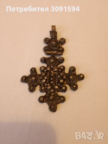 Етиопски православен коптски кръст на панти, античен ръчно изработен християнски медальон, снимка 11 - Други ценни предмети - 41868626