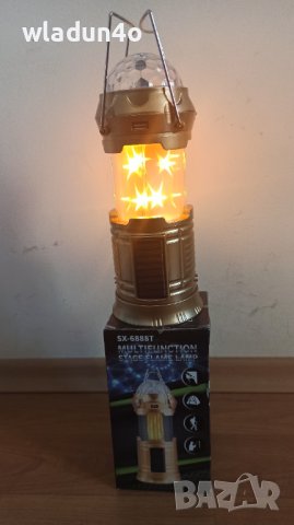 Телескопична Къмпинг лампа/фенер с диско ефект 4в1-20лв, снимка 15 - Къмпинг осветление - 21017541