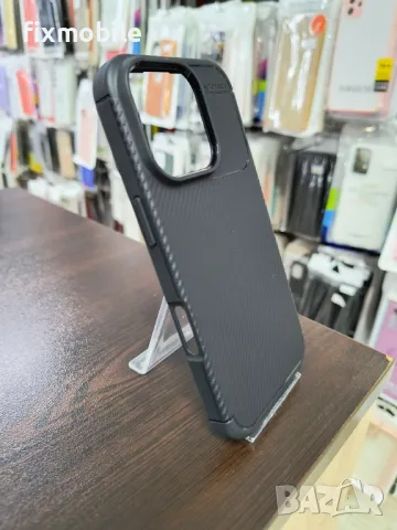 Apple iPhone 16 Pro Carbon Fiber силиконов Калъф / Кейс, снимка 2 - Калъфи, кейсове - 48719562