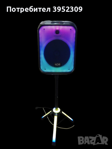 Bluetooh Karaoke Speaker NDR 102B - Красив LED високоговорител със 7 режима; 2 години гаранция, снимка 3 - Друга електроника - 44827897