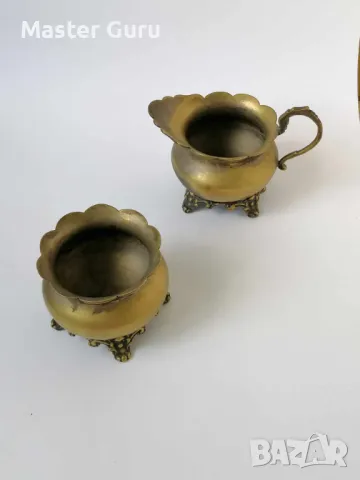 Сервиз от бронзови съдове, комплект, снимка 3 - Антикварни и старинни предмети - 47297071