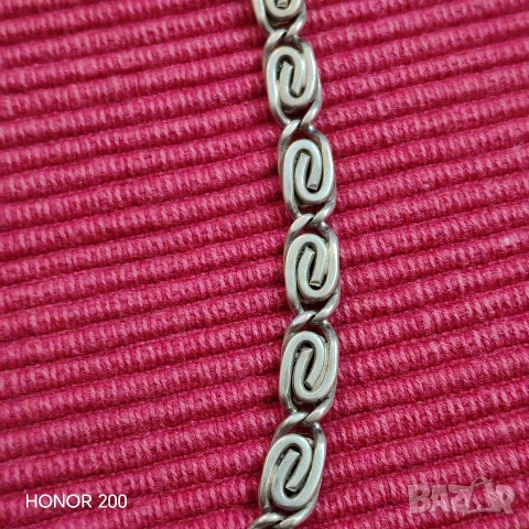 Сребърен ланец, синджир Италия. , снимка 4 - Колиета, медальони, синджири - 53667616