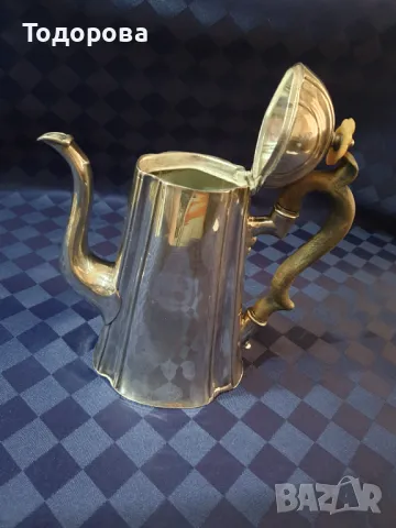 Голяма антична посребрена кана, снимка 3 - Антикварни и старинни предмети - 50052651