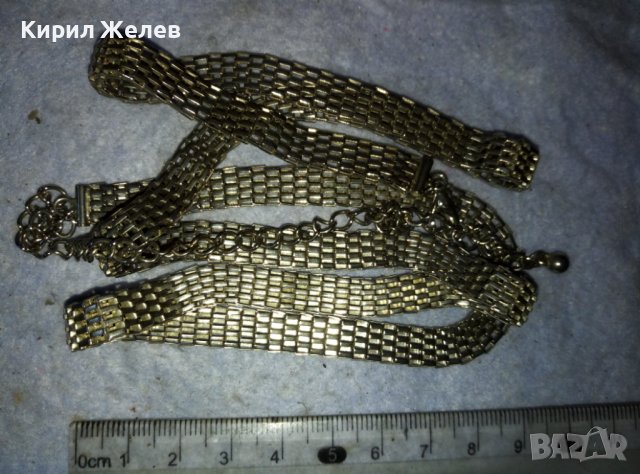 СРЕБРИСТНО МЕТАЛНО ВИНТИДЖ АРТ ДАМСКО КОЛАНЧЕ от НЕРЪЖДАЕМА СТОМАНА 38898, снимка 7 - Колани - 42005161