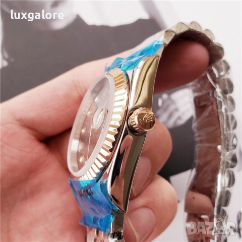 Унисекс часовник Rolex Oyster Perpetual Datejust с автоматичен механизъм, снимка 4 - Дамски - 42385955