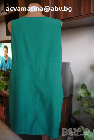 зелена рокля XL, снимка 2 - Рокли - 41543634